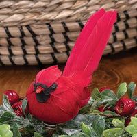Small Feathered Cardinal Clip - The Fox Decor