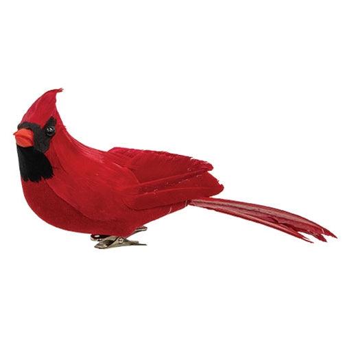 Red Feathered Cardinal Clip 10 - The Fox Decor