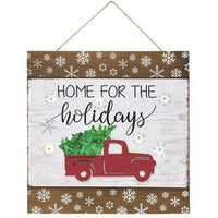 Christmas Sign w LED Light 2 Asstd - The Fox Decor
