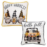 Happy Harvest Fall Pillow 2 Asstd - The Fox Decor