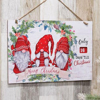 Merry Christmas Gnome Hanging Countdown - The Fox Decor