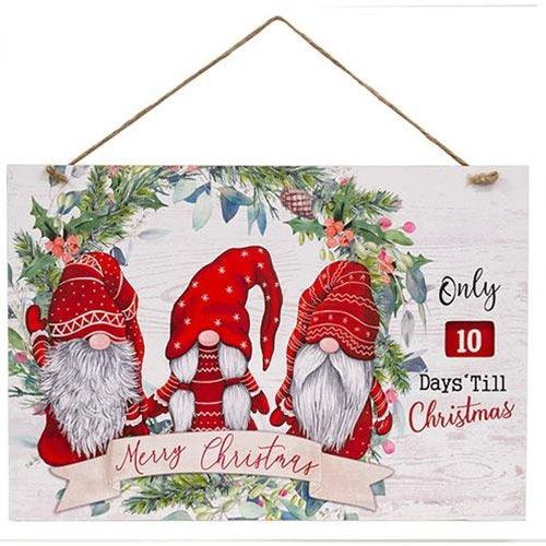 Merry Christmas Gnome Hanging Countdown - The Fox Decor