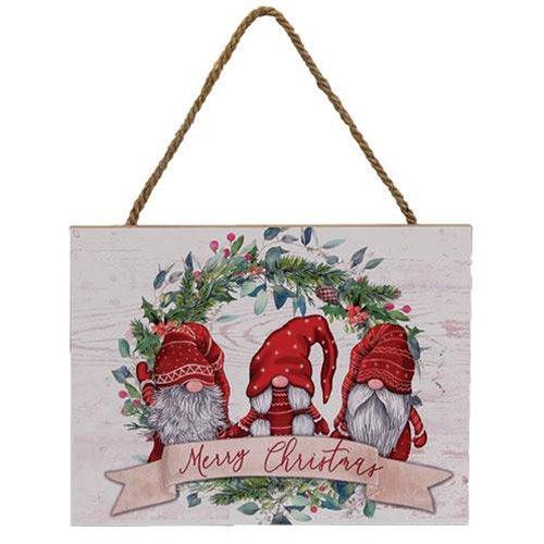 Christmas Gnome Wooden Sign 2 Asstd - The Fox Decor
