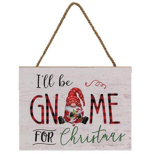 Christmas Gnome Wooden Sign 2 Asstd - The Fox Decor