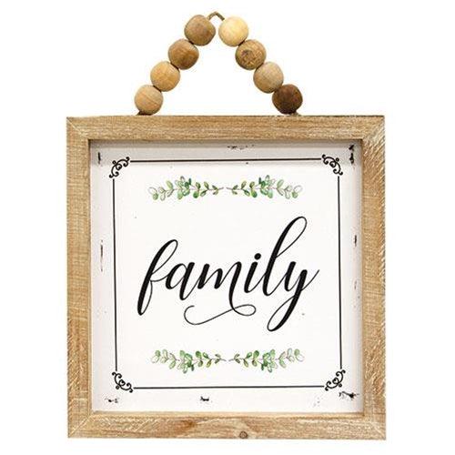 Family Bead Hanger Sign - The Fox Decor