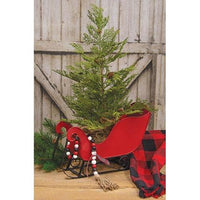 Black White & Red Snowman Bead Garland - The Fox Decor