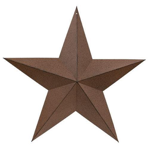 Rust & Black Barn Star 24 - The Fox Decor