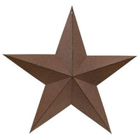 Rust & Black Barn Star 24 - The Fox Decor