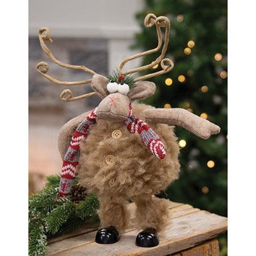 Small Fuzzy Wobble Moose - The Fox Decor