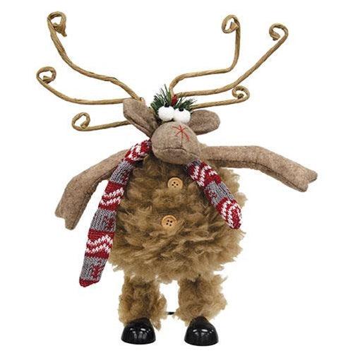 Small Fuzzy Wobble Moose - The Fox Decor