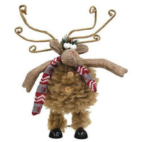 Small Fuzzy Wobble Moose - The Fox Decor