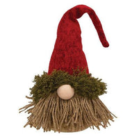 Small Mossy Santa Gnome - The Fox Decor