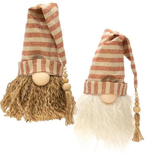 Burlap Santa Gnome 2 Asstd - The Fox Decor