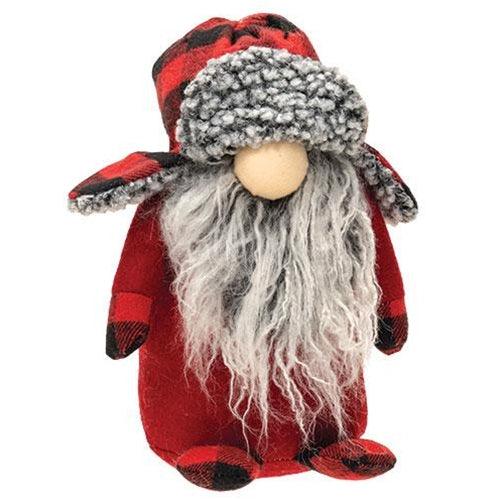 Standing Red & Black Gray Beard Gnome - The Fox Decor