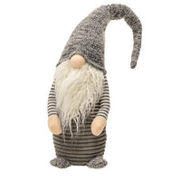 Tall Standing Gray Santa Gnome - The Fox Decor