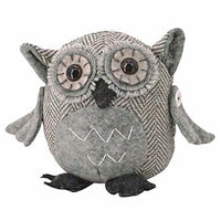 Lg Plush Grey Owl - The Fox Decor