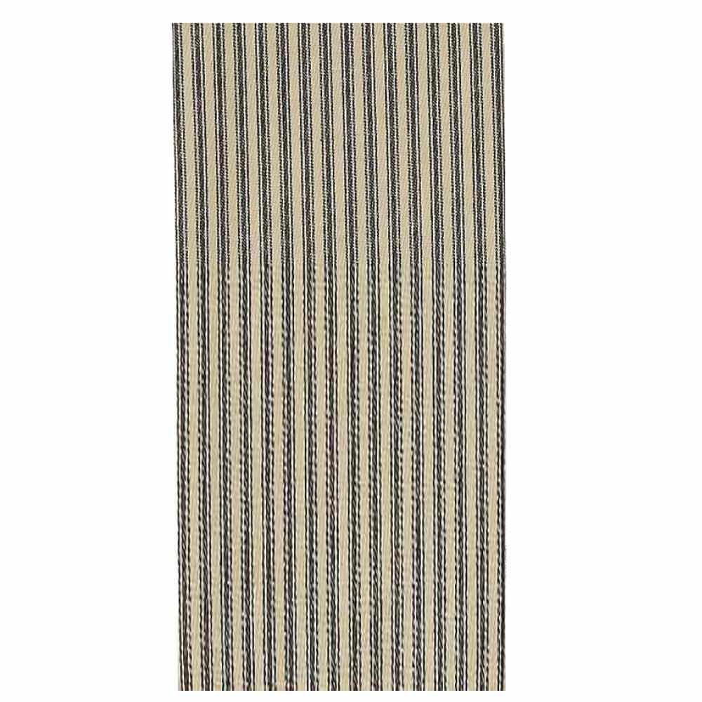 Black-Nutmeg York Ticking Towel - Set of Six - Interiors by Elizabeth
