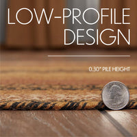 Kettle Grove Jute Braided Rug/Runner Rect. with Rug Pad 2'x6.5' VHC Brands