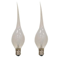 2 Pkg 7 Watt Clear Silicone Bulbs Candelabra Base - The Fox Decor