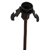 6Ft Brown Cord w Candelabra Socket - The Fox Decor