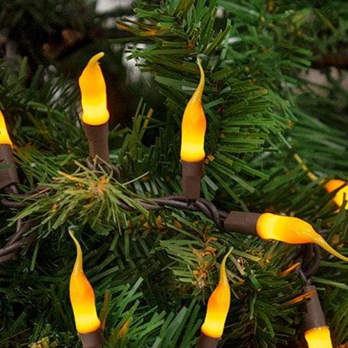 Silicone Lights Brown Cord 20ct - The Fox Decor
