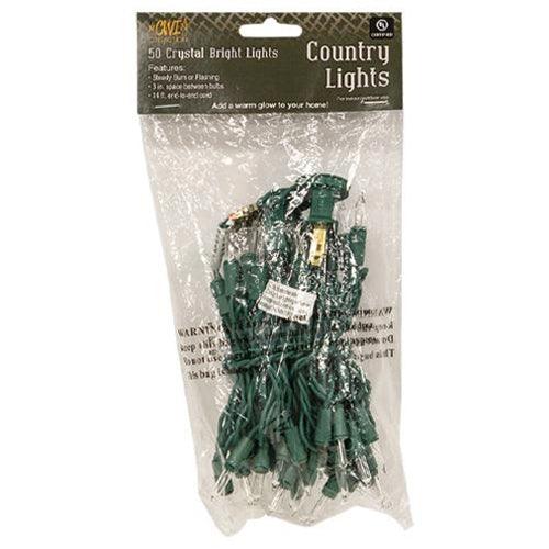 Light Set Green Cord 50ct - The Fox Decor