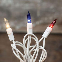 ^^Patriotic Lights White Cord 20 ct - The Fox Decor