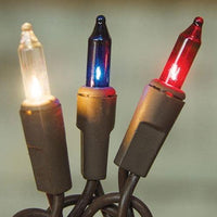 Patriotic Lights Brown Cord 50 ct - The Fox Decor
