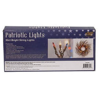 Patriotic Lights Brown Cord 50 ct - The Fox Decor