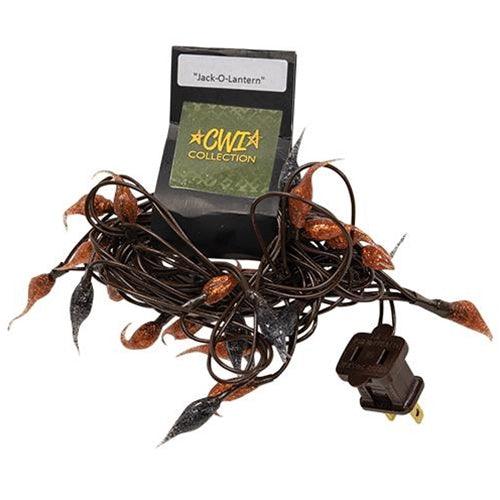 Jack-O-Lantern Silicone Teeny Lights 50ct - The Fox Decor