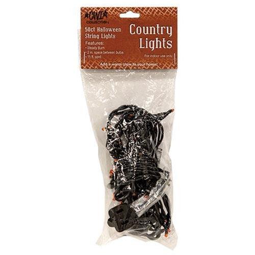 Orange Teeny Lights 50 Count - The Fox Decor
