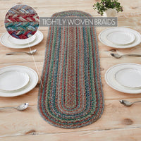 Multi Jute Oval Runner 12x48 - The Fox Decor