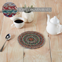 Multi Jute Trivet 8 inch Diameter - The Fox Decor