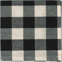 Black-Buttermilk Buffalo Check Napkin - Set of Six - Interiors by Elizabeth