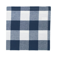 Buffalo Check Navy Blue Napkin 18x18 - Interiors by Elizabeth