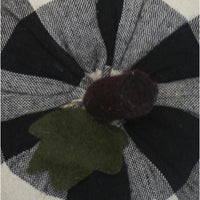 F Buffalo Check Black Pumpkin  4 Inx3 In ON510211