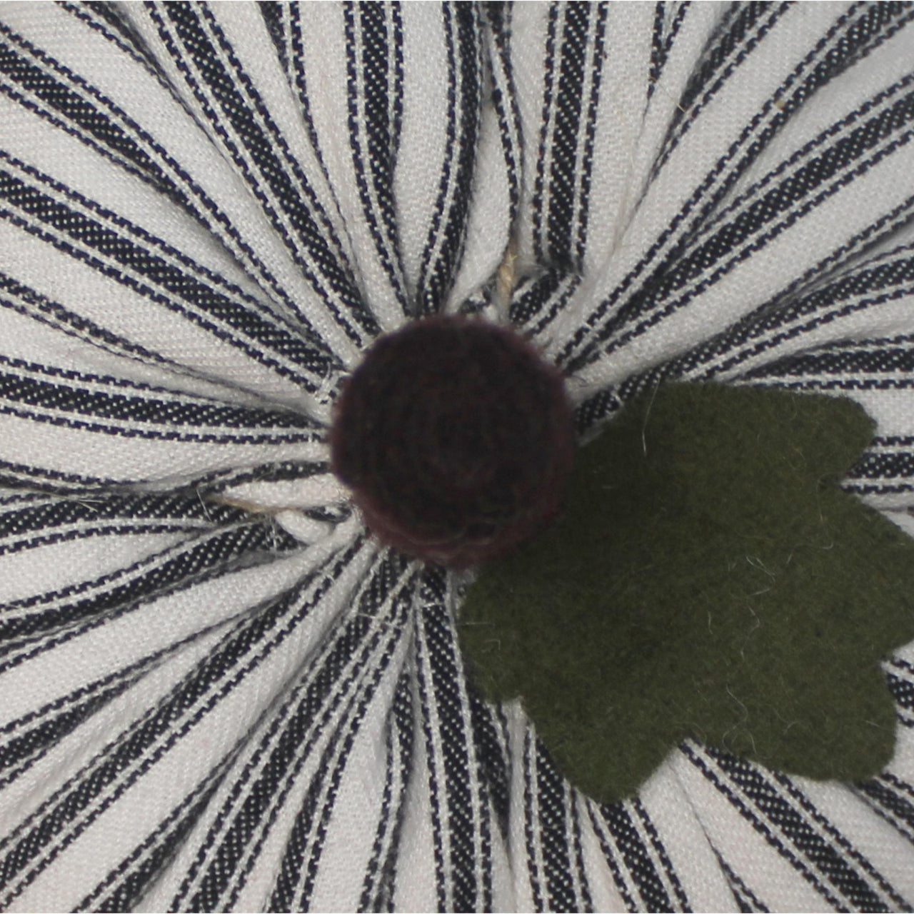 F White Black Ticking Pumpkin 6 Inx4 In ON846213