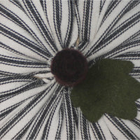 F White Black Ticking Pumpkin 6 Inx4 In ON846213