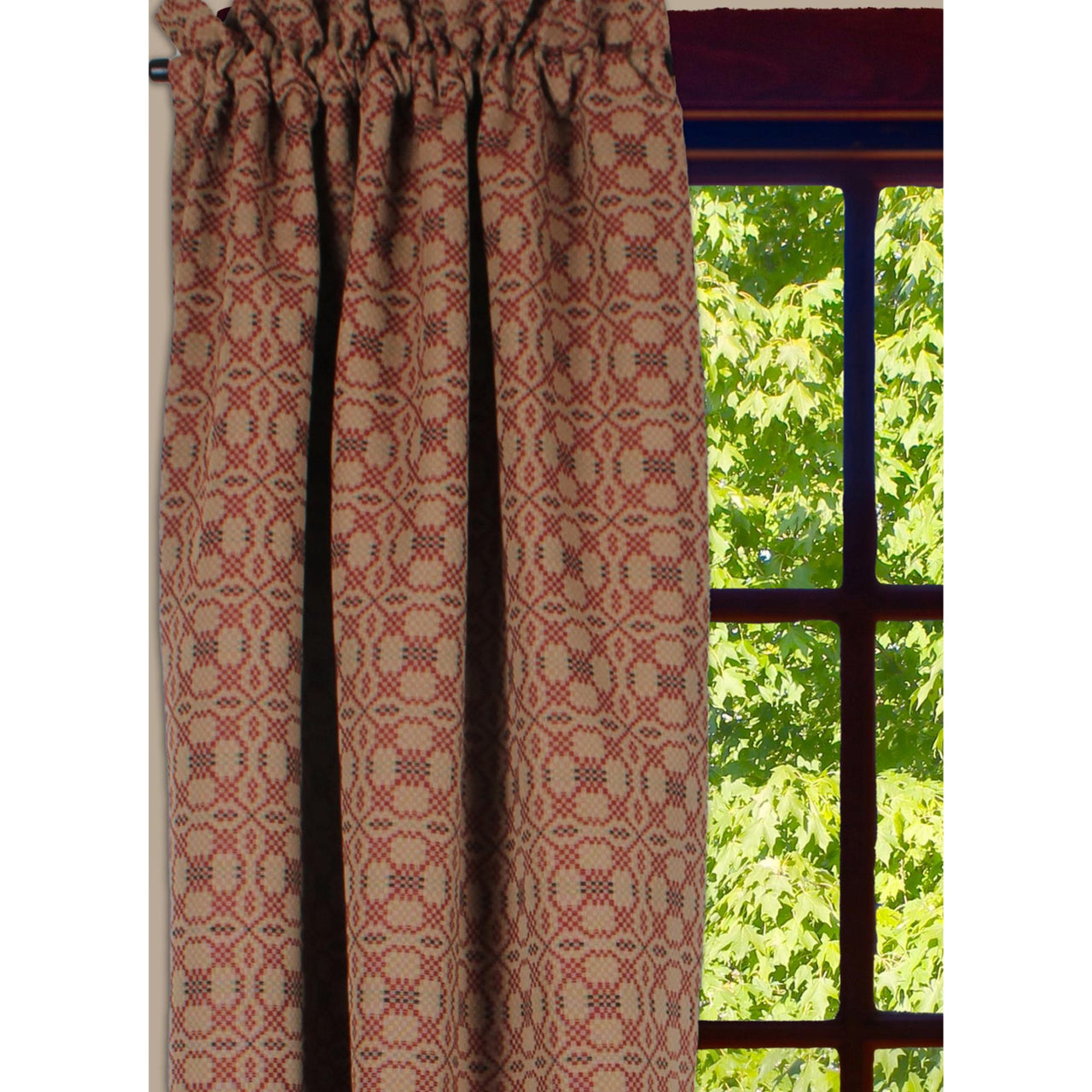 Kendall Jacquard Red 63 In Panels P6280017