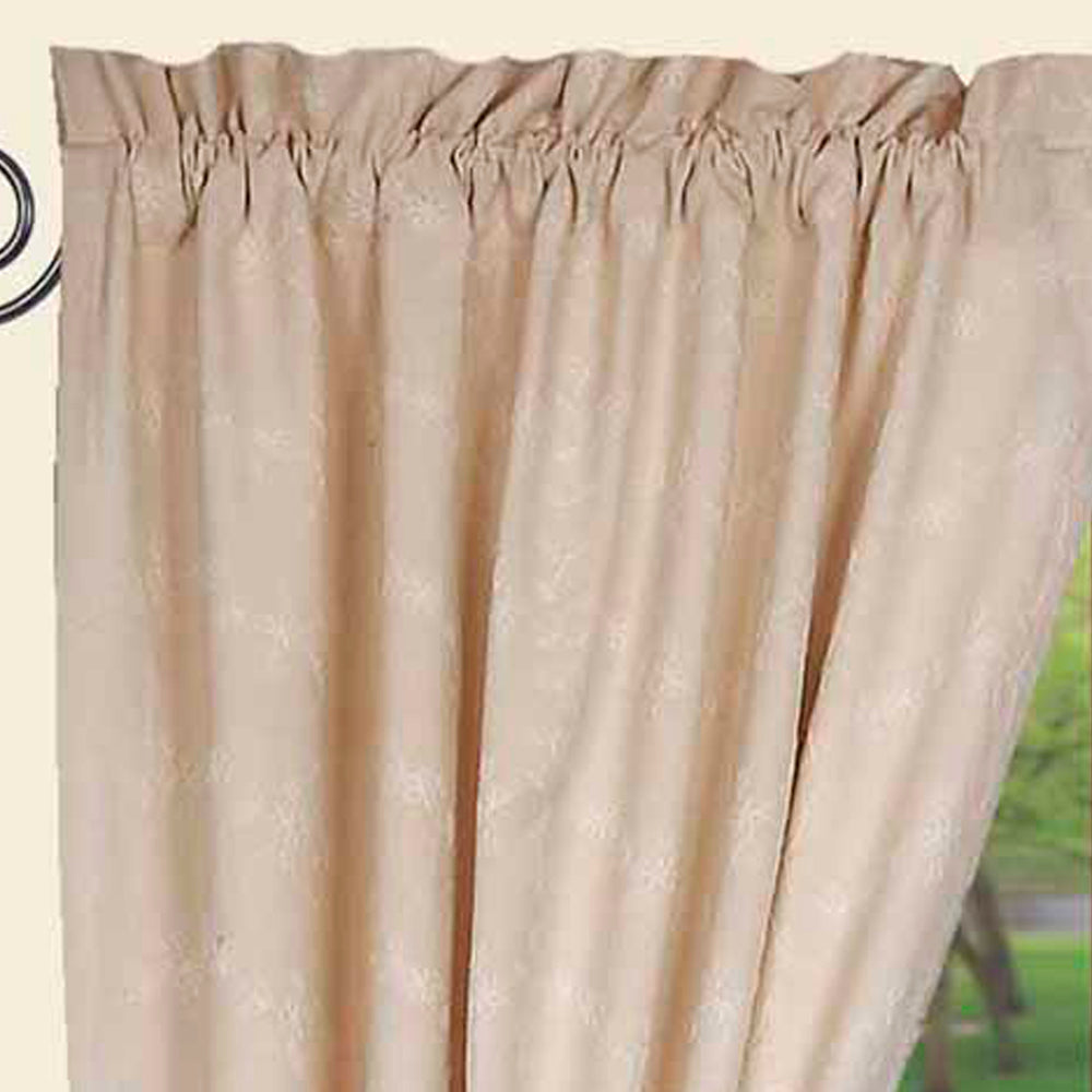 Cream Candlewicking Cream 63" Panels Lined - Interiors by Elizabeth