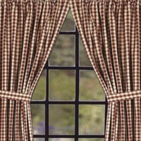 Barn Red-Nutmeg Heritage House Check Barn Red Drapery 86