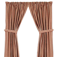 Barn Red Nutmeg Heritage House Check Barn Red Drapery 86