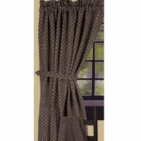 Black-Nutmeg Kingston Jacquard Drapery 86