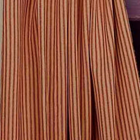Barn Red Nutmeg York Ticking Drapery 86