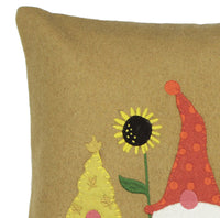 Fall Gnomes Gold Pillow PL025213