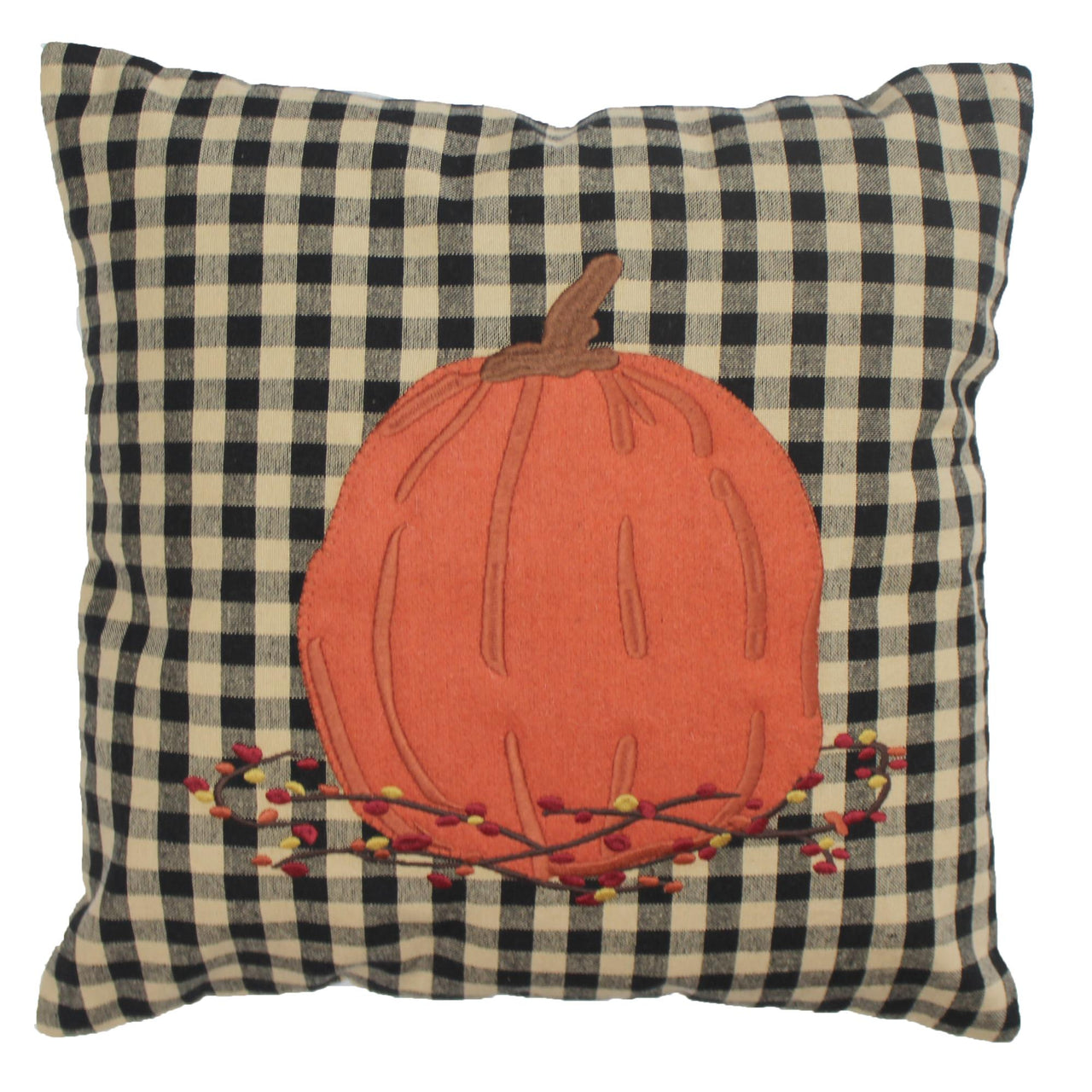 F Pumpkin & Bittersweet Pillow 14x14 - Interiors by Elizabeth