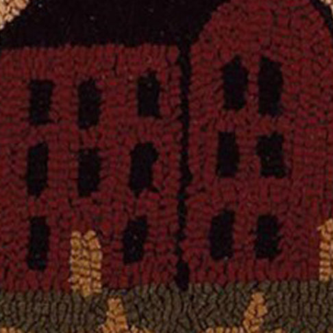 Nutmeg Multi Saltbox House Pillow - Interiors by Elizabeth