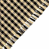 Black Nutmeg Heritage House Check Black Placemat Set Of Six - Interiors by Elizabeth
