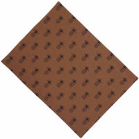 Mocha - Black Pineapple Town Placemat - Set of Six - Interiors by Elizabeth