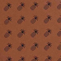 Mocha Black Pineapple Town Placemat Set Of Six - Interiors by Elizabeth